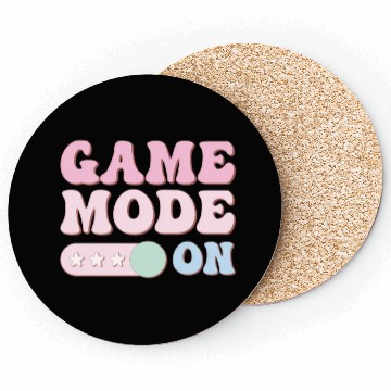Discover Game Mode On, Happy Game Day Coasters