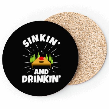 Discover Cornhole - Sinkin and drinkin Coasters