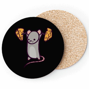 Discover Cute Gym Rat Military Overhead Press Coasters
