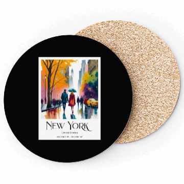 Discover Couple walking in the streets of New York City Coasters
