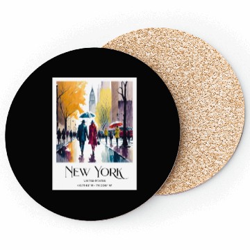Discover Couple walking in the streets of New York City Coasters