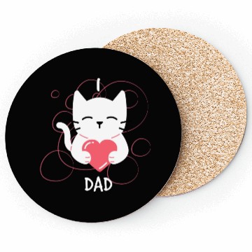 Discover I Love Dad Kitten Coasters