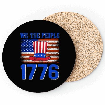 Discover We the People 1776 Independence Day US Patriot Coasters