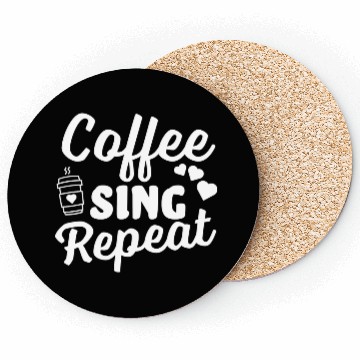 Discover Coffee Sing Repeat Coffee Lover Coasters