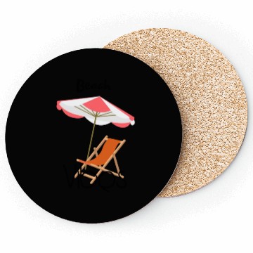 Discover "Beach Vibes Coasters: Embrace the Sun and Sand!"