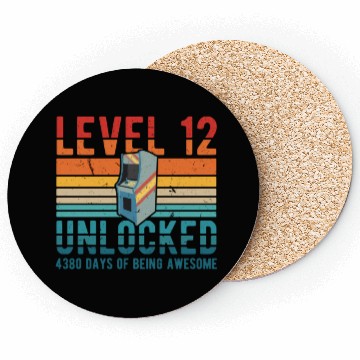 Discover 2007 12th Being Awesome 4380 Days Anniversary Coasters
