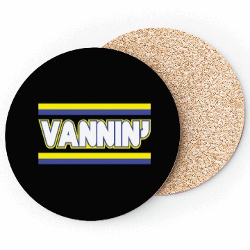 Discover Vannin Stripes Vanning Purple Yellow Gold Van Coasters