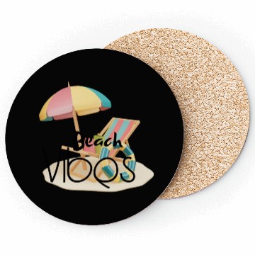 Discover "Beach Vibes Coasters: Embrace the Sun and Sand!"