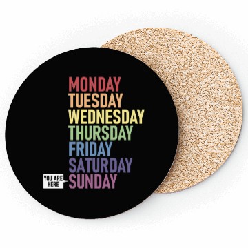 Discover Sunday You Are Here Weekday Day Of The Week Coasters