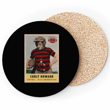 Discover Curly - Knuckleheads Football Card Coasters