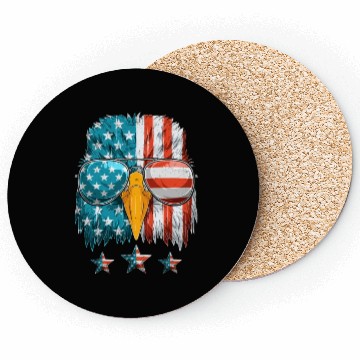 Discover Patriots America Ealge Stars and Stripes US Pride Coasters