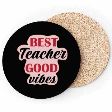 Discover Best teacher Good V gifts for Teachers Coasters