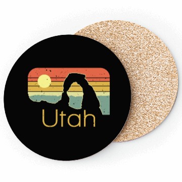 Discover Vintage sunset Utah design Coasters