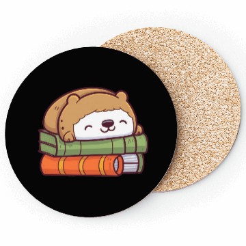 Discover Sloth Sleeping On Books Coasters
