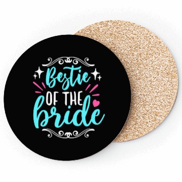 Discover Maid Of Honor Bestie Of The Bride Wedding Bridal Coasters