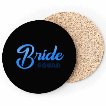 Discover Bride Squad Blue Coasters