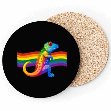 Discover Gay Pride Gecko Coasters