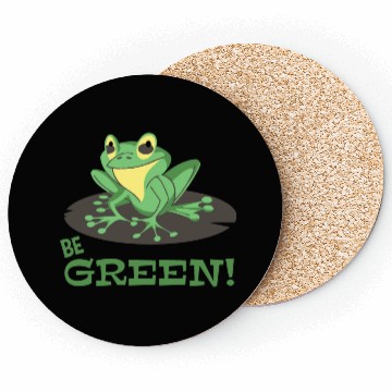 Discover Be Green green Coasters