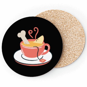 Discover Bone Apple Tea Bon appetit Coasters