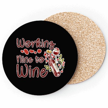 Discover Working Nine To Wine 2 Coasters