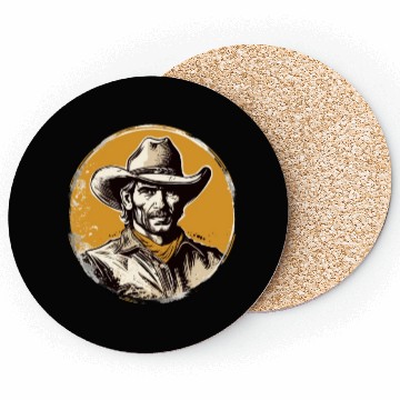 Discover Howdy Partner! Retro Vintage Wild West Cowboy Coasters