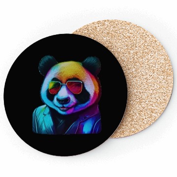 Discover Colorful and Cool: The Neon Panda Coasters