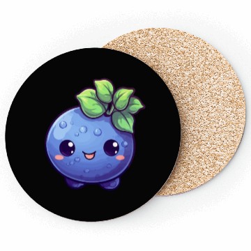 Discover Blueberry kawaii Coasters