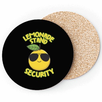 Discover Lemonade Stand Security Cute Lemon Summer Coasters