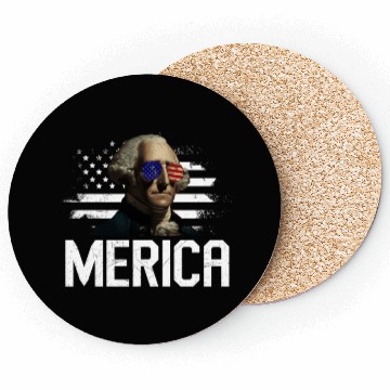 Discover Merica George Washington Independence Day Coasters