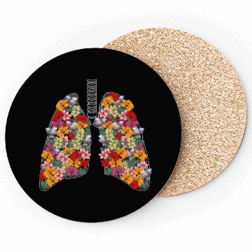 Discover Anatomical Lungs Flowers Medical Science Anatomy T Coasters