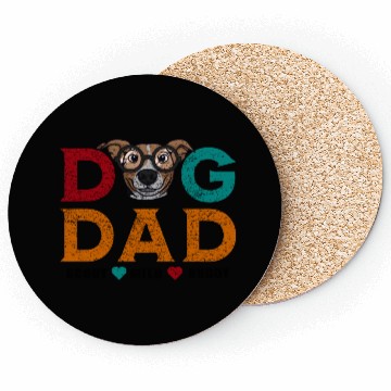 Discover Best Dog Dad scout milo buddy Coasters