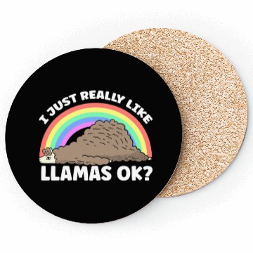 Discover I Just Really Like Llamas Ok Llama Animal Cute Coasters