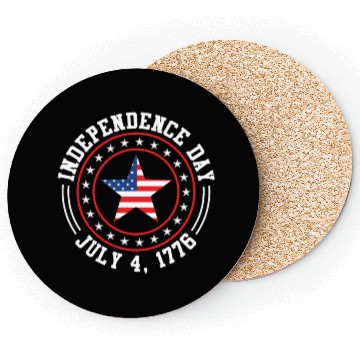 Discover Independence Day 4 July 1776 USA Patriotism Coasters