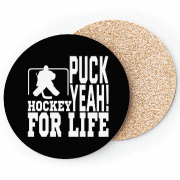 Discover Puck Yeah ! Hockey Forever Coasters