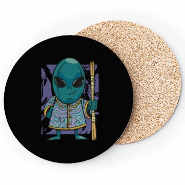 Discover Dwarf Alien Monk Coasters