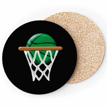 Discover St Patricks Day Green Basketball Coasters