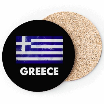 Discover Greek Greece Flag Coasters