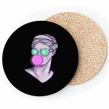 Discover Cool Neon Greek Statue Lady Coasters
