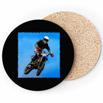 Discover motocross drawing Coasters