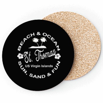Discover Tropical Beach Ocean St Thomas Us Island Coasters