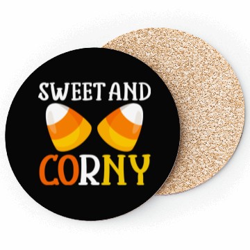 Discover Halloween Design Candy Corn Sweet And Corny Coasters