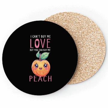 Discover Peach Kawaii Coasters
