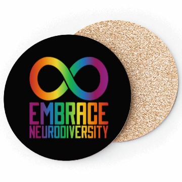 Discover Autism Infinity Symbol Embrace Neurodiversity Coasters