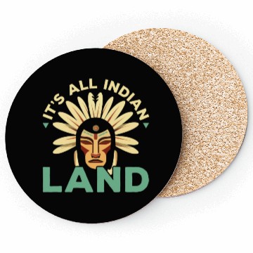 Discover Aboriginal Indians Indigenous Native American Day Coasters