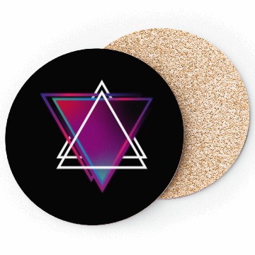 Discover "Triangle Bliss: Geometric Marvel Coasters"