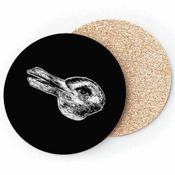 Discover Wittgenstein Rabbit Duck Philosopher Optical Illus Coasters