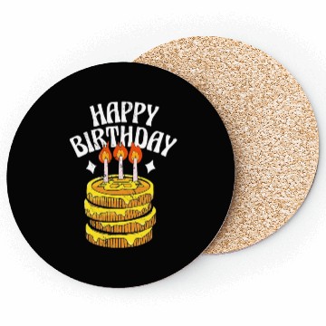 Discover HAPPY BIRTHDAY-Bitcoin Coin Coasters