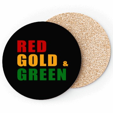 Discover Red, Gold & Green Coasters