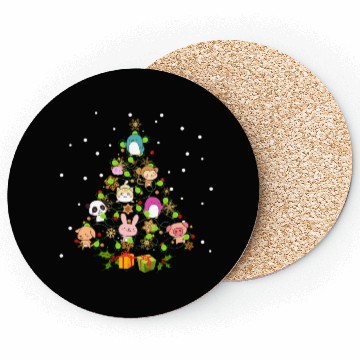 Discover Kawaii Anime Tree Decor Winter Japanese Ornat Swea Coasters