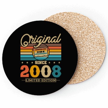 Discover Vintage 2008 Birthday Gift Coasters